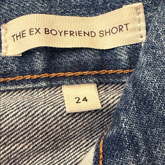 Aritzia Denim Forum The Ex Boyfriend Distressed Cutoff Jean Shorts Womens 24 - Picture 3 of 10
